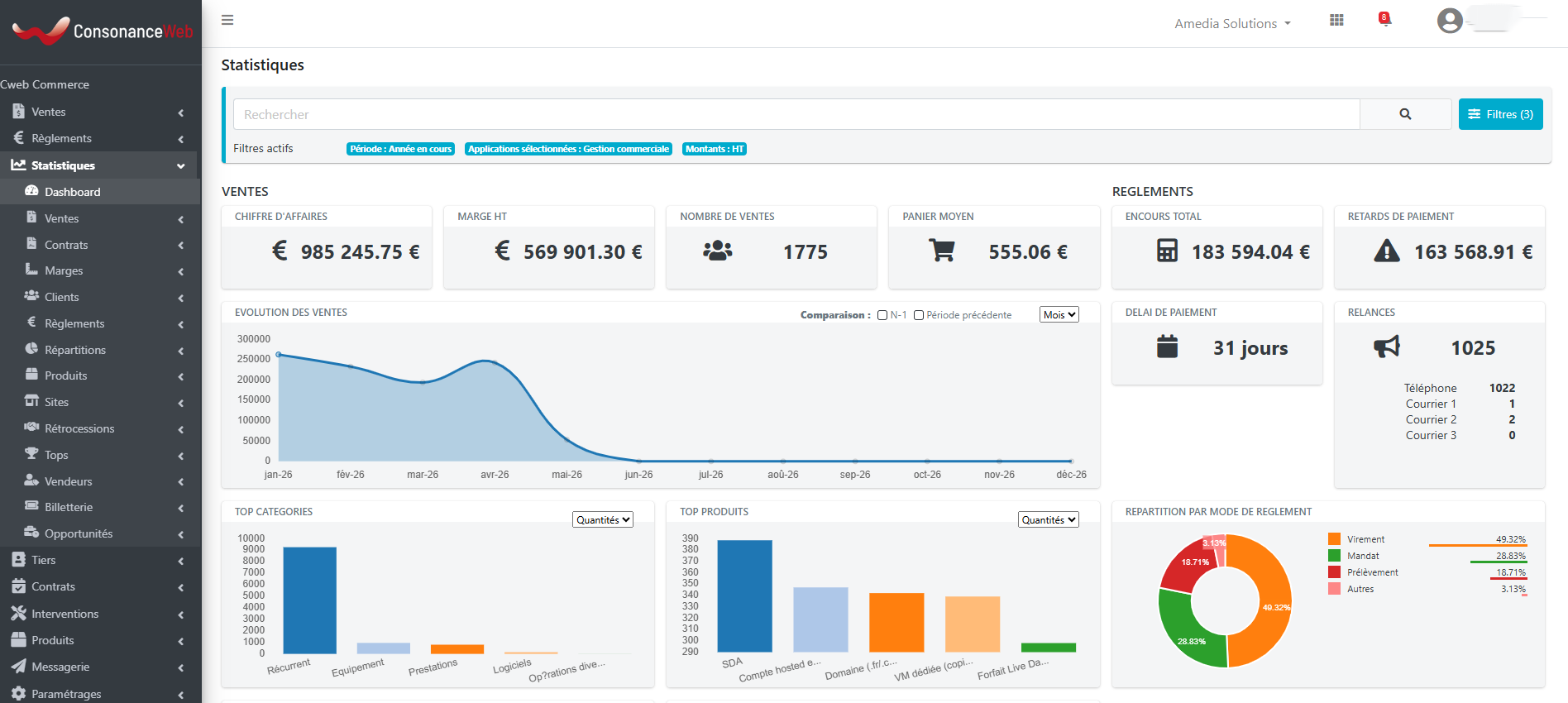 ConsonanceWeb - Logiciel de gestion commerciale